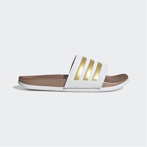 adidas adilette wit sale|adidas adilette women's platform slides.